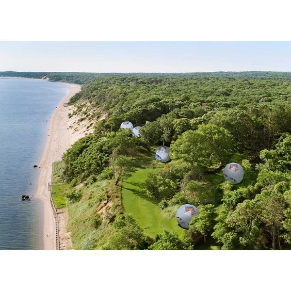 Light Steel Frame Movable Cabin Hotel Prefab Geodesic Dome House Dome Kits Deepblue Smarthousing