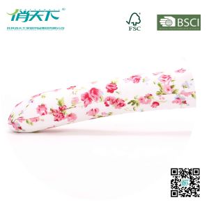Betterall Colorful Floral Pattern Satin Hanger with White Bowknot
