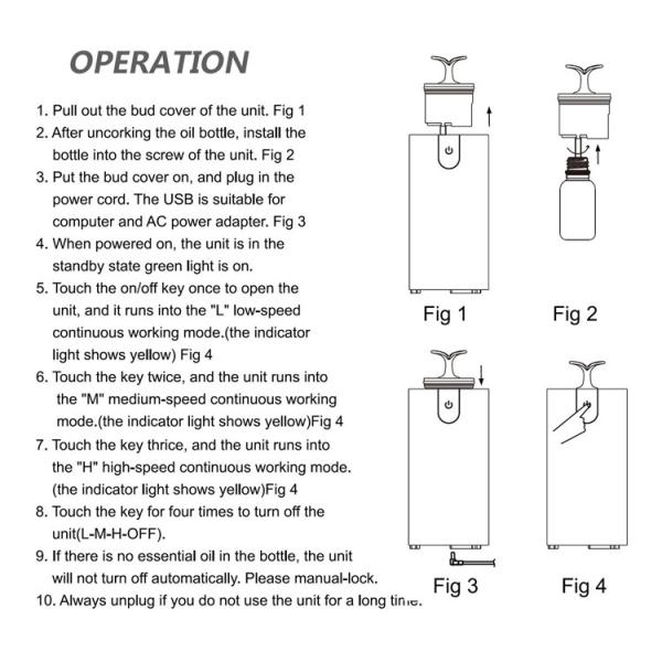 Wood Grain Aromatherapy Essential Oil Diffuser For Air Fresh