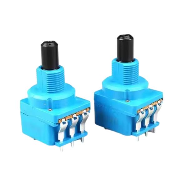 WH116AK Carbon Film Rotary Potentiometer With Push Switch 10A High Current Adjustment