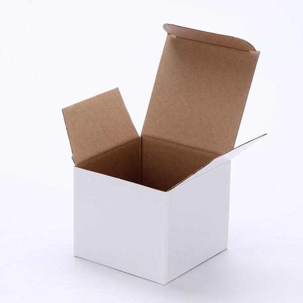 100% Recycled Paper Top Tuck Folding One Piece Corrugated Packaging Gift Boxes and Textured Groove Natural Kraft Shipping Boxes