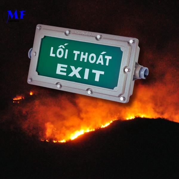 Ex ATEX IP65 Waterproof Fireproof Aluminum Tempered Glass Industrial LED Explosion-Proof Light 3hours LED Emergency Exit Light For Oil Gas And Mining