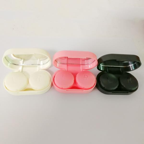 colored contact lens case mini cute contact lens case with mirror