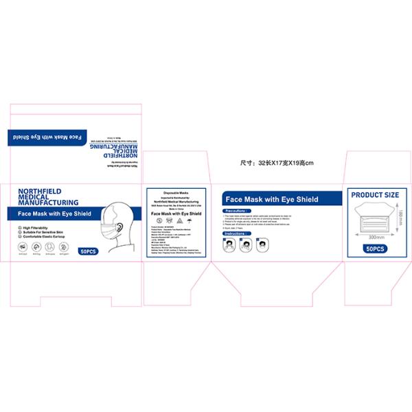 Plastic Transparent Double Sides Anti Oil Splash Anti Fog Face Shield Portable