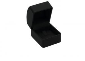 China Screen Printing Leather Jewelry Box , Black Jewelry Boxes For Rings Only wholesale