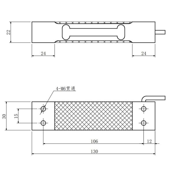FIBOS FA504 Shear Beam Load Cell 3kg 6kg 10kg 20kg 30kg For Belt Weighing