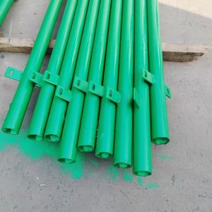 PVC Coated 3D Curved Welded Wire Mesh Fence For Farm With Peach Square Round