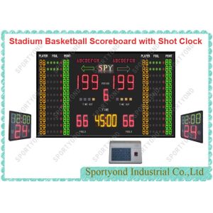 Buy cheap Electronic Digital Stadium Basketball ScoreBoards with 24s Shot Clock and Timer from wholesalers
