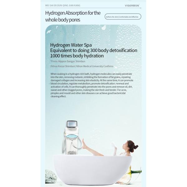 Health Care Hydrogen Bathing Generator 99.99% Hydrogen Concentration and PEM Technology