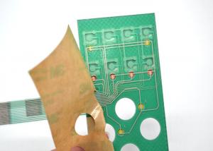 China Push Button Single Membrane Switch LED , Flat PCB Membrane Switch Panel wholesale