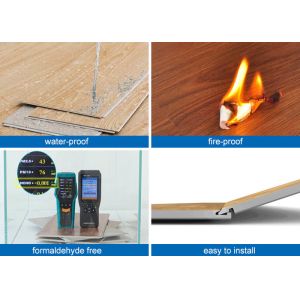 SGS Waterproof SPC Flooring With Underlayment