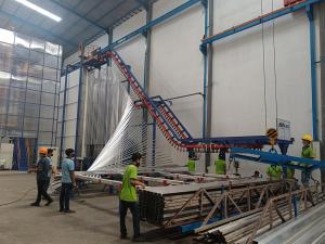 China Vertical extrusion Aluminium Profile Powder Coating Production Line wholesale