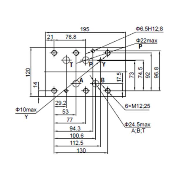 Mobile 4 Way 3 Position Directional Control Valve Manually Operated WMM16 25 32