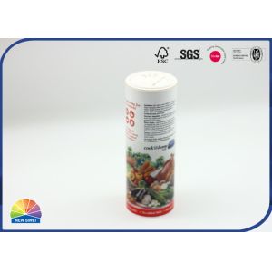 Cardboard Composite Paper Tube For Spice Storage Seasoning Cans With Shaker