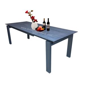 HPL Topped Extension Dining Table , Modern Rectangle Dining Table Adjustable