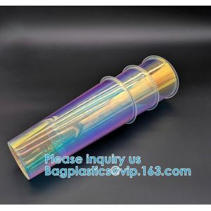 U Shaped Creative Disposable Glitter Cup, Beverage Juice Coffee Tea Takeaway