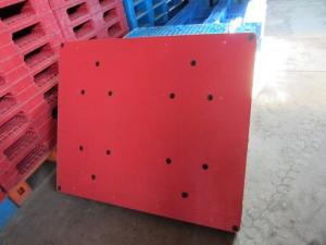 Chinese hot selling red color double face europe standard plastic pallets