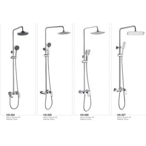 China Brass Bathroom Ceiling Rain Shower Faucet Set With Single Handle wholesale