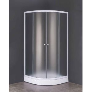 China 5mm Frost Tempered Glass Shower Cubicle with Quadrant Shower Tray wholesale