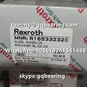 China Rexroth R165332320 Steel Material Flange Type Standard Length Standard Hight Linear Block wholesale