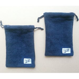 China 280gsm Microfiber Drawstring bag , MSDS SVHC Microfiber Eyeglass Pouch on sale