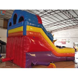Commercial Grade Water Slide Large Inflatable Water Slides Rainbow Double Slides