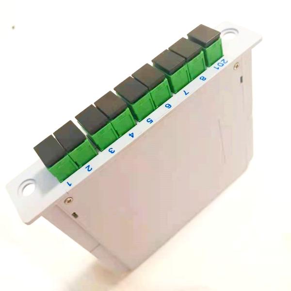 Insertion Card Type Fiber Optic 1x8 PLC Splitter With Sc / Apc Connector