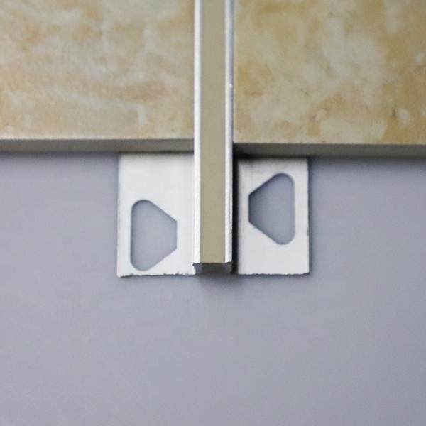 Anodised 15mm Aluminium Movement Joint For Stone Floors