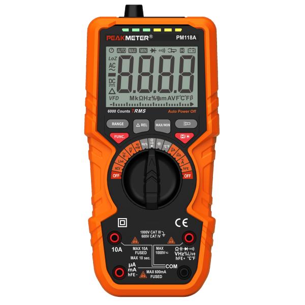 Manual And Auto Range Digital Meter Voltmeter AC DC Digital Multimeter MAX And MIN Measurement NCV Function