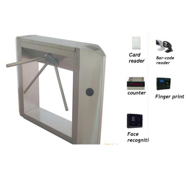 Fast pass Tripod Turnstile Gate , bidirectional Turnstile Security Products long