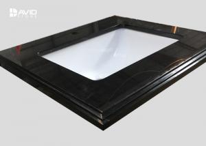 China Fine Grain Black Granite Vanity Tops With Sink , 2cm Eased Laminate Vanity Top wholesale