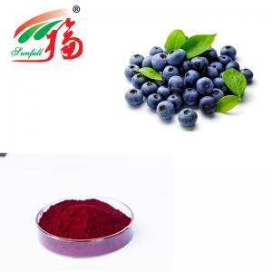China Bilberry Fruit Anthocyanin Extract Powder Soluble In Water For Functional Food wholesale
