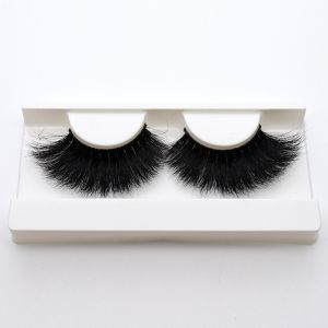 Full Strip Fluffy Mink Lashes , Wispy 22mm Mink Lashes