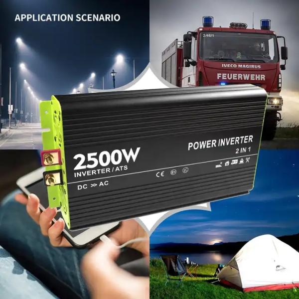 Full Power 2500W Dc Ac 12V 220V Car Power Inverter Mini Pure Sine Wave Inverter Solar Pure Sine Wave Inverter