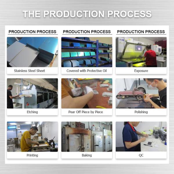 Label Marking Stainless Steel Metal Card , Engraved Name Plate Tag Printing