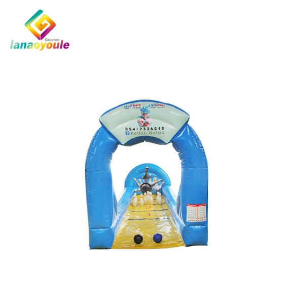 Pvc Tarpaulin Inflatable Outdoor Games , Inflatable Bowling Game For Carnival
