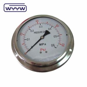 Precision Brass Bourdon Tube Gas Pressure Manometer Gauge Customized Range