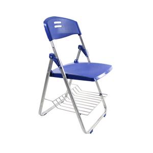 China 450*520*810mm Foldable Training Room Chairs With Book Net wholesale