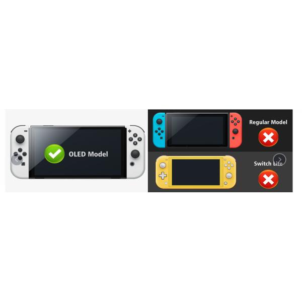 Protective HOXC Skintouch Silicone Protective Case For Nintendo Switch OLED Console, Ergonomic Silicone Protector Cover Grip For NS Pro