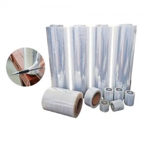 China 50mm Soft LDPE Stretch Film Roll Transparent LDPE Sheet For Machine Wrap wholesale