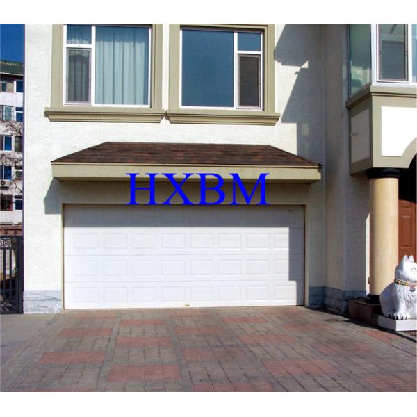 Remote Control Aluminium Garage Doors Automatic Roll Up With Wood Color Finishing
