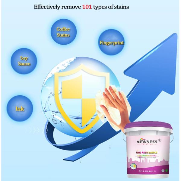 Interior Wall Paint Brush Application Method Acrylic Main Raw Material Emulsion Paint