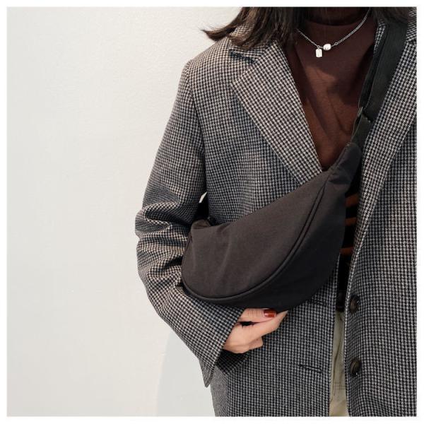 NYLON CROSSBODY BAG CROSSBODY BAG FEMALE 2024 NEW DUMPLING LIGHTWEIGHT UNDERARM BAG ALL SHOULDER CANVAS BAG