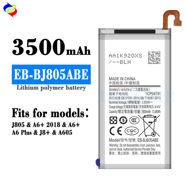 Compatible Replacement Battery for Samsung Galaxy A6 A6 Plus / J8 J8 Plus EB-BJ805ABE