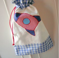 Foldable Cotton Cloth Drawstring Bag for Home Storage