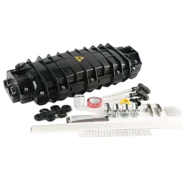 144 Core Horizontal Fiber Optical Cable Splice Closure 2in 2out Inline Closure