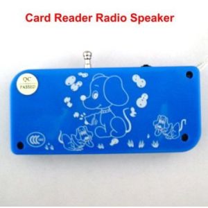 3.5mm jack USB rechargeable mini radio speaker
