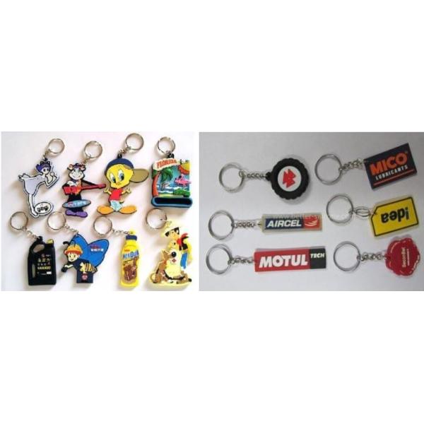 Customized PVC 3D Molding Silicone Rubber Keychain