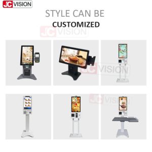 24 27 32 Inch POS Touch Screen Self Checkout Machine Payment Terminal Mcdonalds