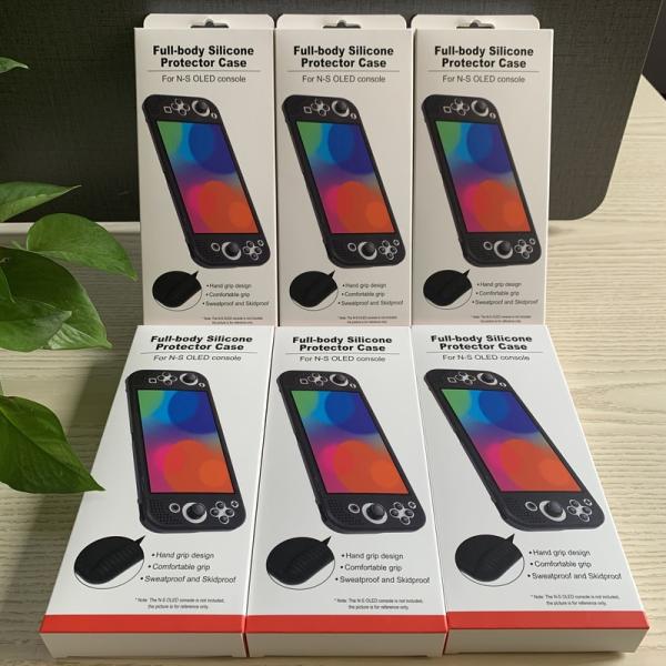 Protective HOXC Skintouch Silicone Protective Case For Nintendo Switch OLED Console, Ergonomic Silicone Protector Cover Grip For NS Pro